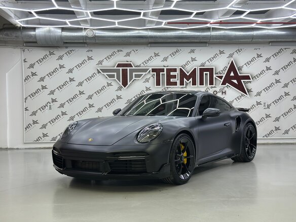 2021 Porsche 911 Turbo VIII (992), чёрный, 19500000 рублей - вид 3