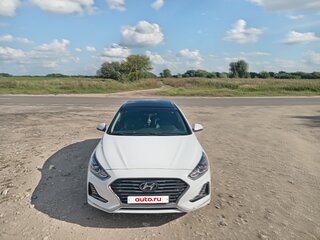 2018 Hyundai Sonata VII (LF) Рестайлинг, белый, 2100000 рублей, вид 4