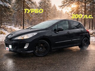 2008 Peugeot 308 I, чёрный, 499000 рублей, вид 1