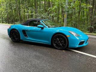 2017 Porsche Boxster IV 718 (982), голубой, 5300000 рублей, вид 4