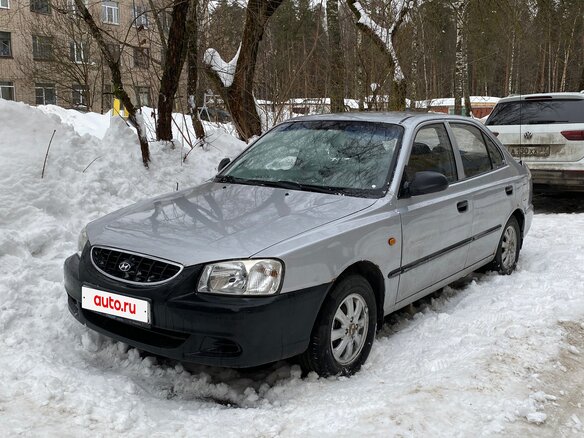 2005 Hyundai Accent ТагАЗ II, серебристый, 330000 рублей