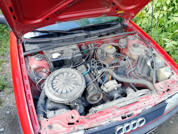 1989 Audi 80 IV (B3), красный, 135000 рублей - вид 7