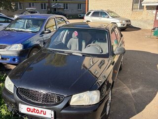 2007 Hyundai Accent ТагАЗ II, чёрный, 300000 рублей, вид 1