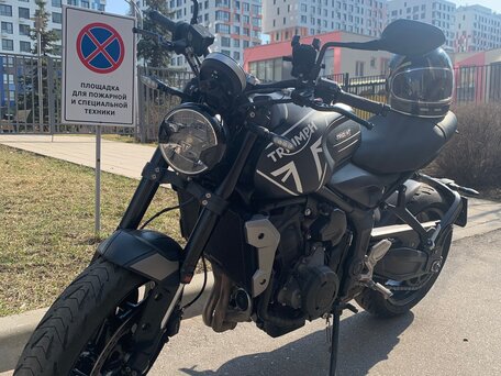 2021 Triumph Trident 660, чёрный, 640000 рублей, вид 2