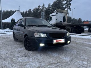 2008 Hyundai Accent ТагАЗ II, чёрный, 330000 рублей, вид 3