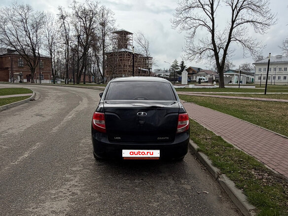 2014 Lada (ВАЗ) Granta I, чёрный, 420000 рублей - вид 5