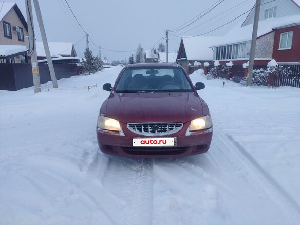 2006 Hyundai Accent ТагАЗ II, красный, 220000 рублей