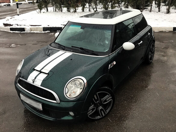 2008 Mini Hatch Cooper S II (R56), зелёный - вид 3