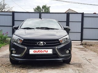 2017 Lada (ВАЗ) Vesta I, чёрный, 900000 рублей, вид 3