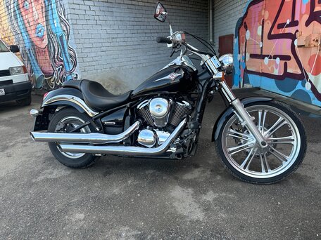2007 Kawasaki VN900 Vulcan, чёрный, 619000 рублей, вид 5