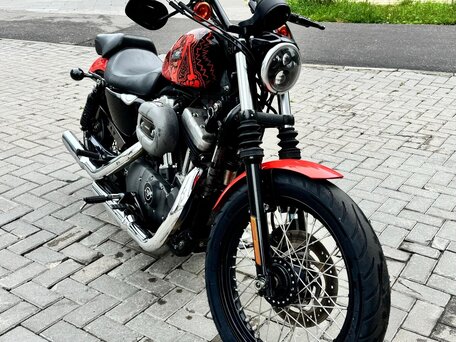2008 Harley-Davidson Sportster 1200, оранжевый, 720000 рублей, вид 2