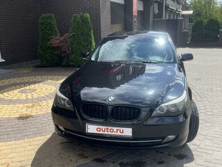 2008 BMW 5 серии 520i V (E60/E61) Рестайлинг, чёрный, 1050000 рублей, вид 1