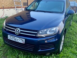 2010 Volkswagen Touareg II, синий, 1750000 рублей, вид 2
