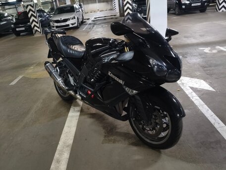 2008 Kawasaki ZZR 1400, чёрный, 850000 рублей, вид 5