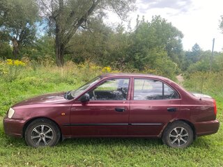 2008 Hyundai Accent ТагАЗ II, красный, 330000 рублей, вид 1