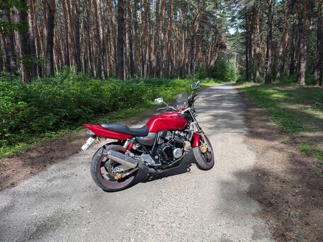 2003 Honda CB 400 Super Four, пурпурный, 360000 рублей, вид 1