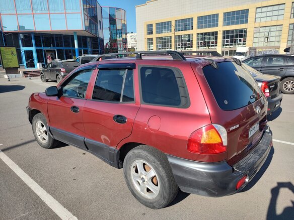 2001 Hyundai Santa Fe I, пурпурный, 450000 рублей - вид 5