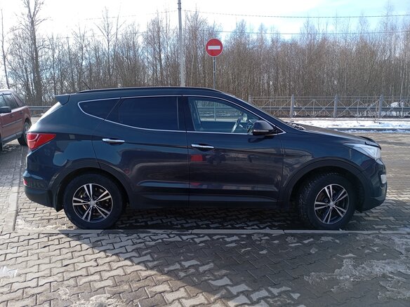2015 Hyundai Santa Fe III, синий, 1550000 рублей - вид 4