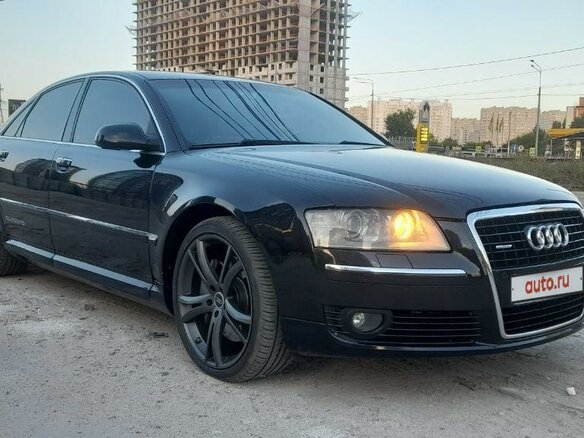 2005 Audi A8 II (D3) Рестайлинг, чёрный, 1230000 рублей - вид 2