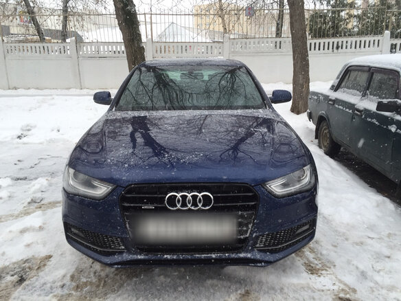 2013 Audi A4 IV (B8) Рестайлинг, синий - вид 2