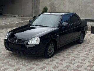 2008 Lada (ВАЗ) Priora I, чёрный, 235000 рублей, вид 1