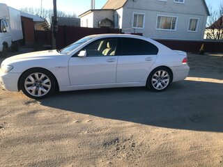 2005 BMW 7 серии 740i IV (E65/E66) Рестайлинг, белый, 1380000 рублей, вид 1