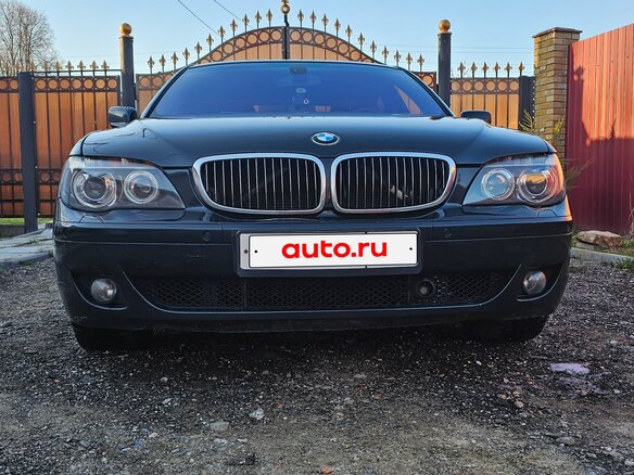 2008 BMW 7 серии 750Li IV (E65/E66) Рестайлинг, чёрный - вид 2