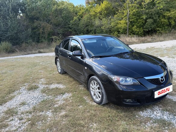 2008 Mazda 3 I (BK) Рестайлинг, чёрный - вид 2