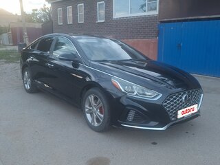 2017 Hyundai Sonata VII (LF) Рестайлинг, чёрный, 1440000 рублей, вид 2