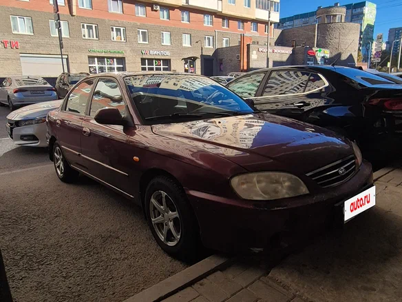 2006 Kia Spectra I Рестайлинг 2, красный, 133000 рублей
