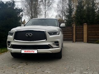 2018 Infiniti QX80 I Рестайлинг 2, белый, 3950000 рублей, вид 1