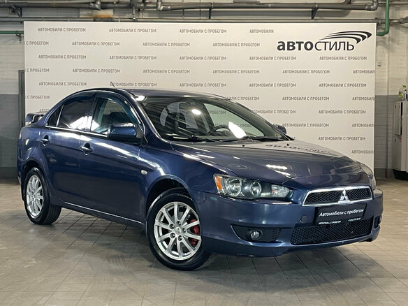 2008 Mitsubishi Lancer X, синий, 539000 рублей - вид 6
