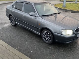 2003 Hyundai Accent ТагАЗ II, серый, 195000 рублей, вид 1