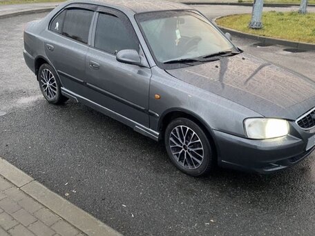2003 Hyundai Accent ТагАЗ II, серый, 150000 рублей, вид 1