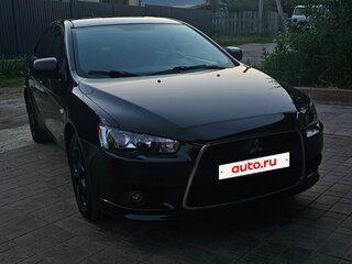 2011 Mitsubishi Lancer X Рестайлинг, чёрный, 910000 рублей, вид 2