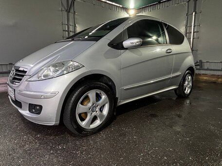 2008 Mercedes-Benz A-Класс 170 II (W169) Рестайлинг, серебристый, 1200000 рублей, вид 3