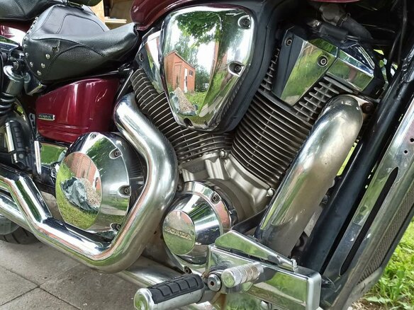 2002 Honda VTX 1800, пурпурный, 550000 рублей - вид 7