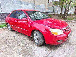 2007 Kia Cerato I Рестайлинг, красный, 240000 рублей, вид 1