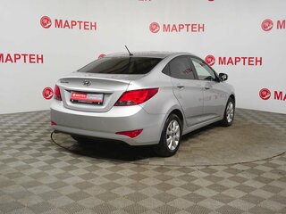 2016 Hyundai Solaris I Рестайлинг, серебристый, 899000 рублей, вид 4