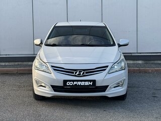 2014 Hyundai Solaris I Рестайлинг, бежевый, 659999 рублей, вид 3
