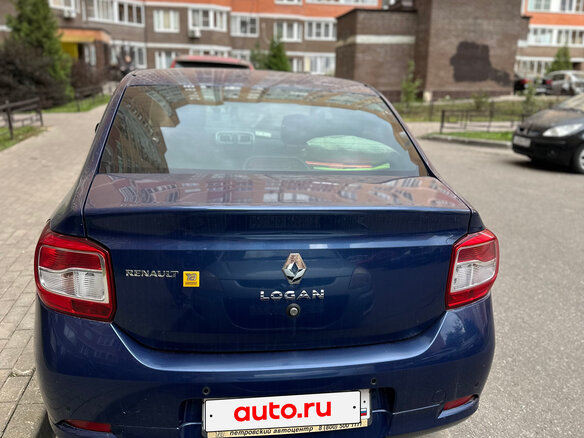 2015 Renault Logan II, синий, 850000 рублей - вид 9