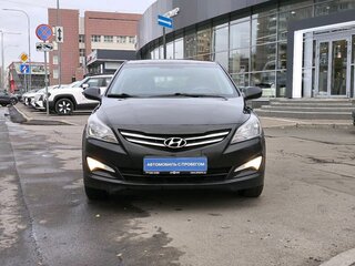 2015 Hyundai Solaris I Рестайлинг, чёрный, 850000 рублей, вид 2