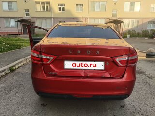 2015 Lada (ВАЗ) Vesta I, красный, 560000 рублей, вид 4