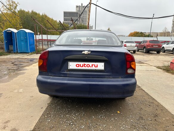 2008 Chevrolet Lanos I, синий, 100000 рублей - вид 5