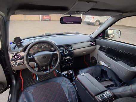 2008 Lada (ВАЗ) Priora I, чёрный, 350000 рублей, вид 2