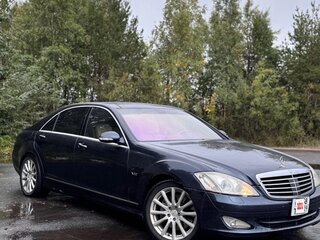 2007 Mercedes-Benz S-Класс 500 Long V (W221), синий, 850000 рублей, вид 3