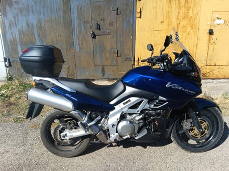 2002 Suzuki V-Strom 1000, синий, 500000 рублей, вид 1
