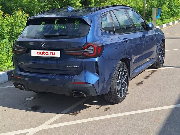 2021 BMW X3 30d xDrive III (G01) Рестайлинг, синий, 6250000 рублей - вид 1