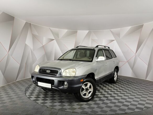2003 Hyundai Santa Fe I, серебристый, 375150 рублей