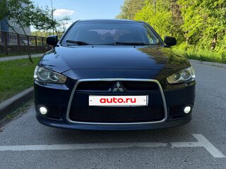 2014 Mitsubishi Lancer X Рестайлинг, синий, 740000 рублей, вид 2